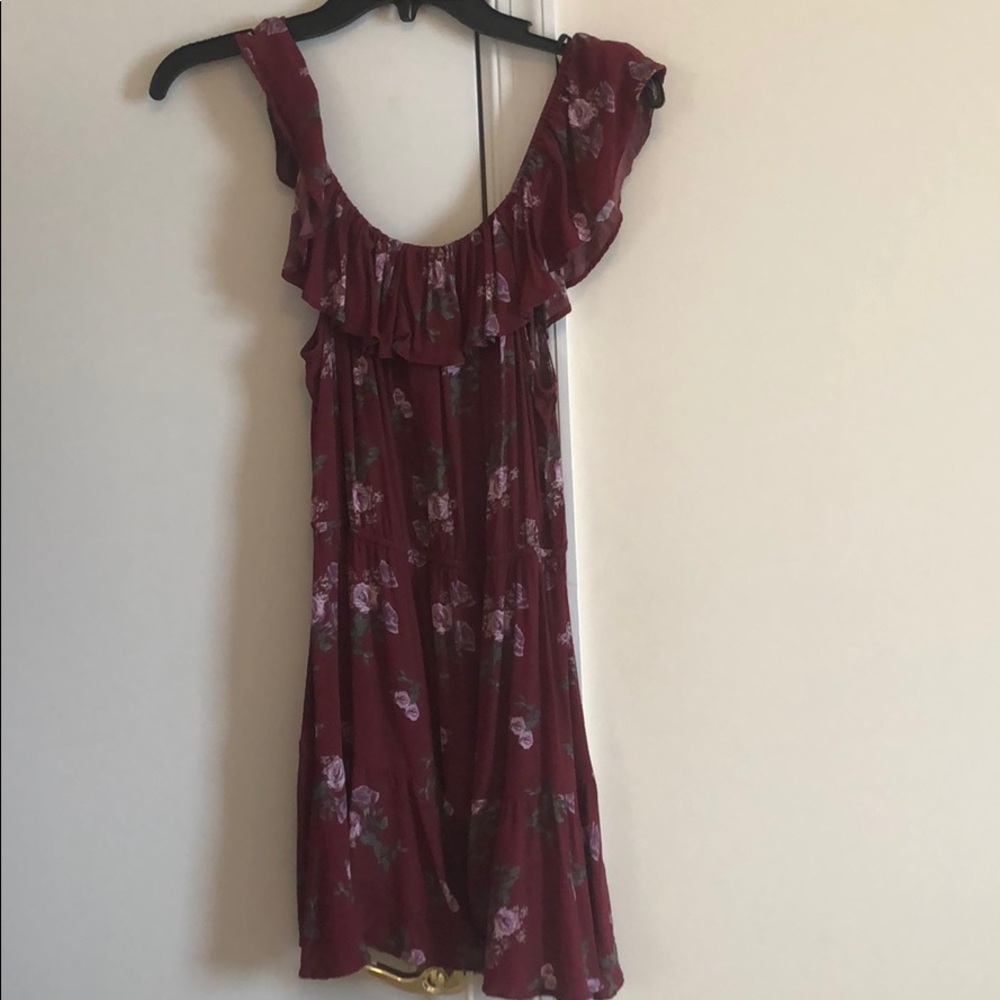 Floral off shoulder dress